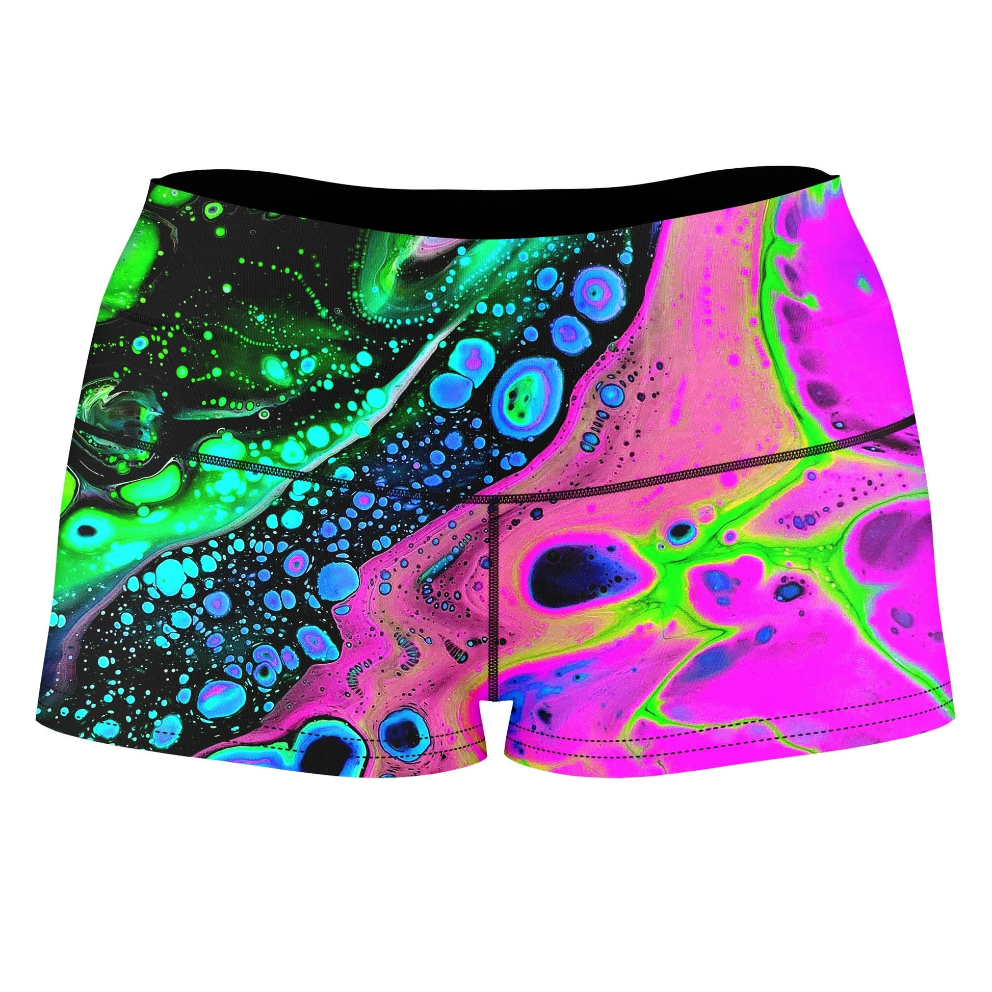 Jasper Sea High-Waisted Women's Shorts, BrizBazaar, | iEDM