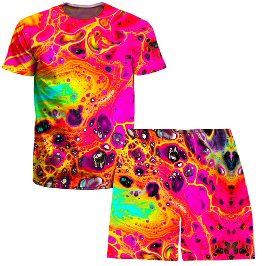 Lava Trip T-Shirt and Shorts Combo, BrizBazaar, | iEDM
