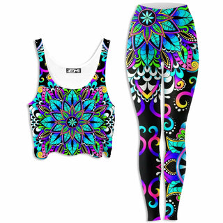BrizBazaar - Magic Lyfe Crop Top and Leggings Combo
