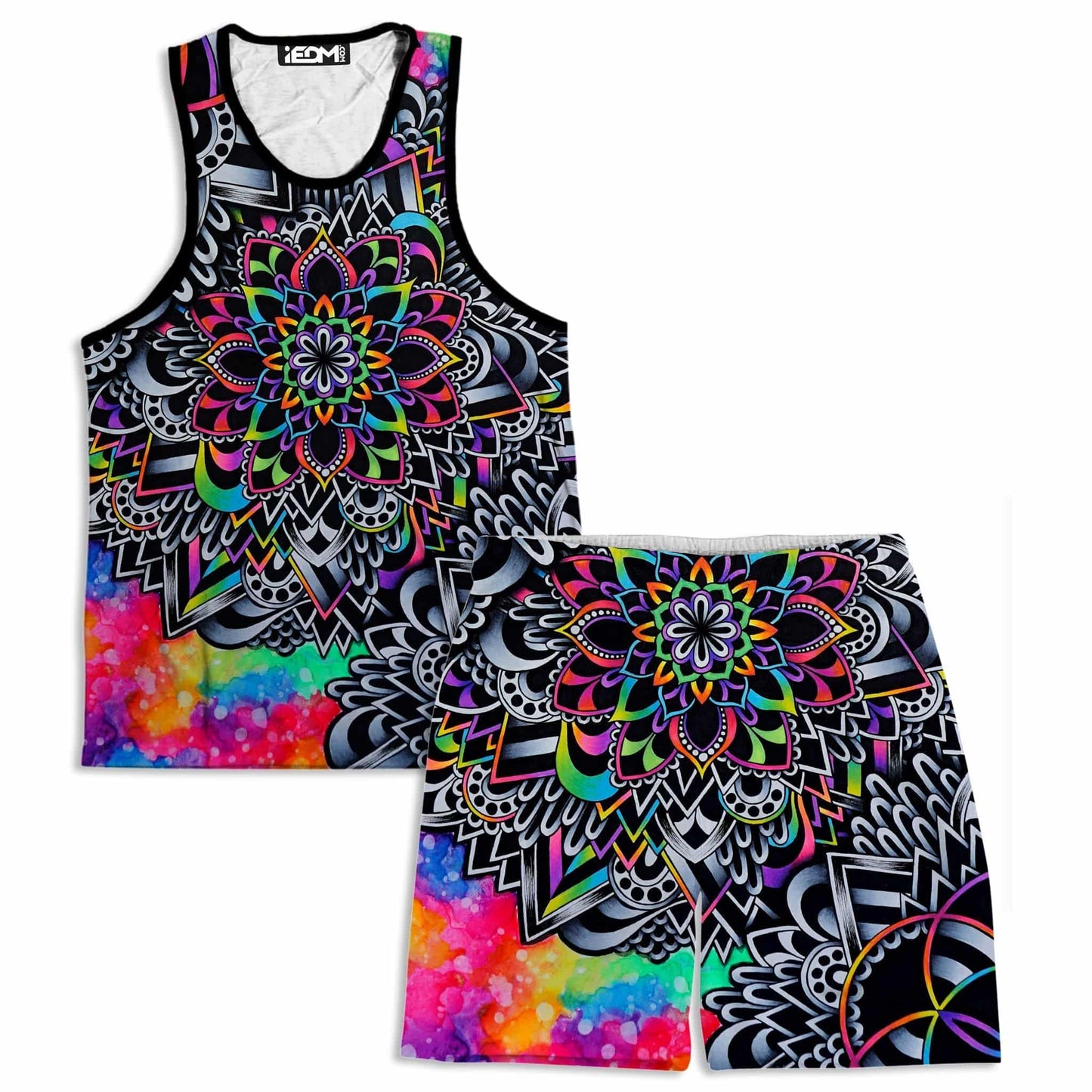 Mandala Vibez Men's Tank and Shorts Combo, BrizBazaar, | iEDM