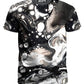 Monochrome Melt T-Shirt and Shorts Combo, BrizBazaar, | iEDM