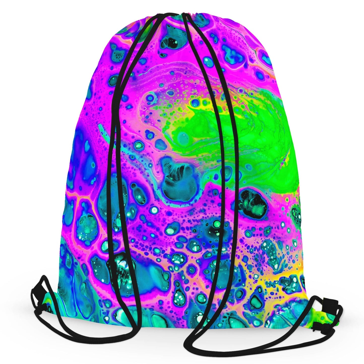 Neon Drip Drawstring Bag, BrizBazaar, | iEDM