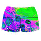 Neon Drip High-Waisted Women's Shorts, BrizBazaar, | iEDM