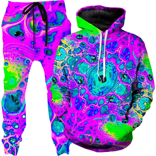 Neon Drip Hoodie and Joggers Combo, BrizBazaar, | iEDM