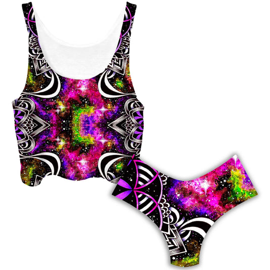 Oracle of Life 2.0 Crop Top and Booty Shorts Combo, BrizBazaar, | iEDM