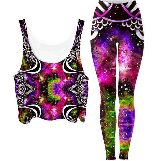 Oracle of Life 2.0 Crop Top and Leggings Combo, BrizBazaar, | iEDM