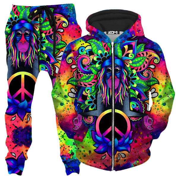 Peace Rafiki Zip-Up Hoodie and Joggers Combo – iEDM