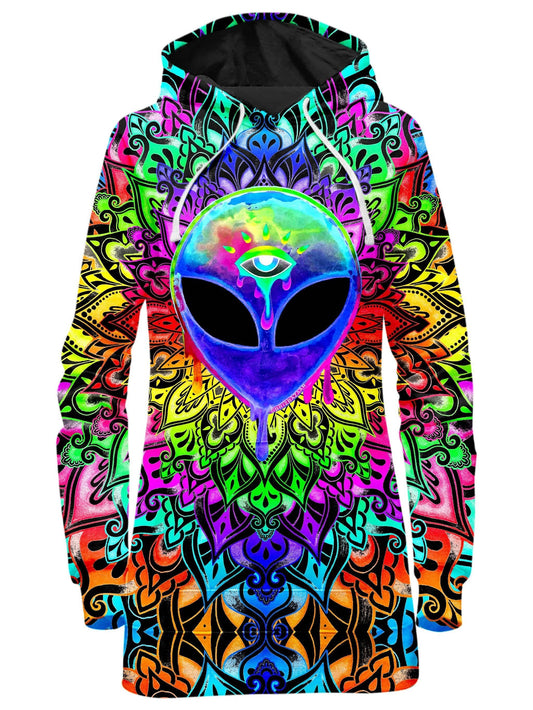 Psy Alien Purple Hoodie Dress, BrizBazaar, | iEDM