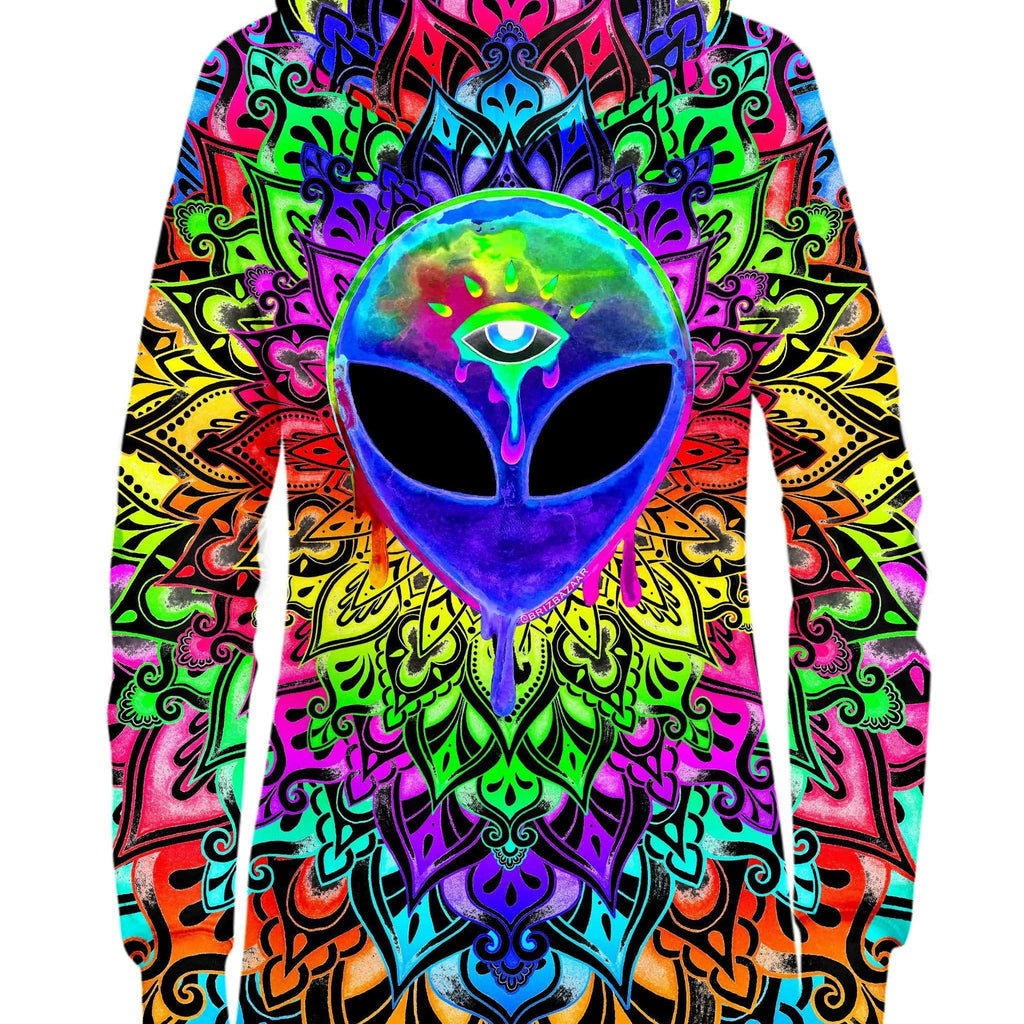 Psy Alien Purple Hoodie Dress, BrizBazaar, | iEDM