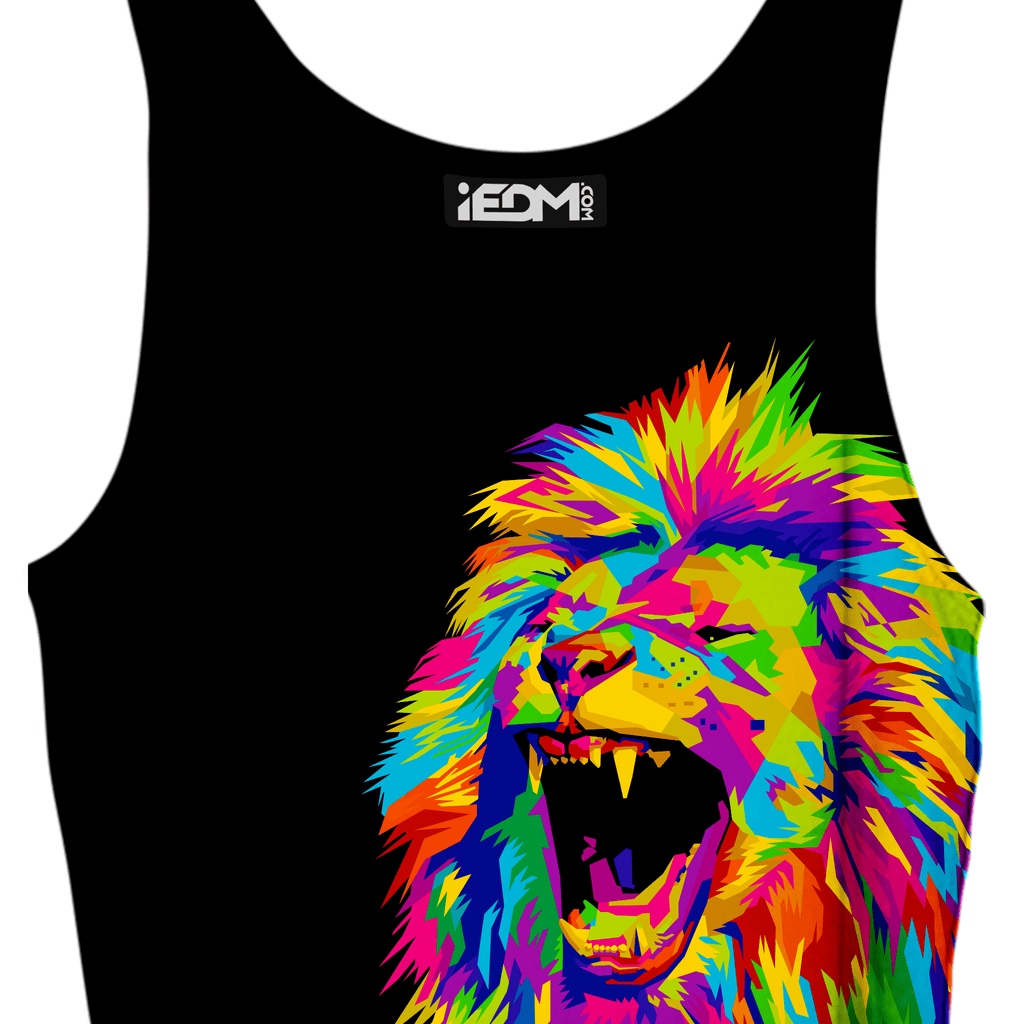Psychedelic Lion Crop Top and Leggings Combo, Noctum X Truth, | iEDM