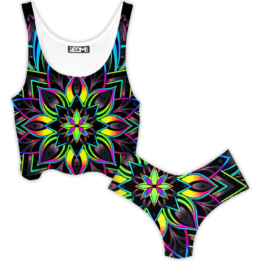 Radiance 2 Crop Top and Booty Shorts Combo, BrizBazaar, | iEDM