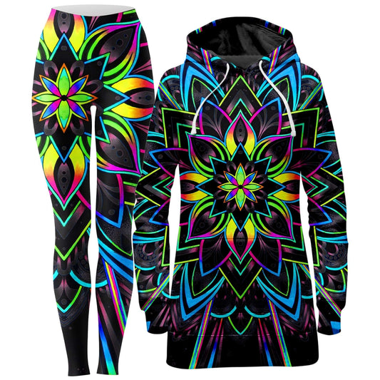 Radiance 2 Hoodie Dress and Leggings Combo, BrizBazaar, | iEDM