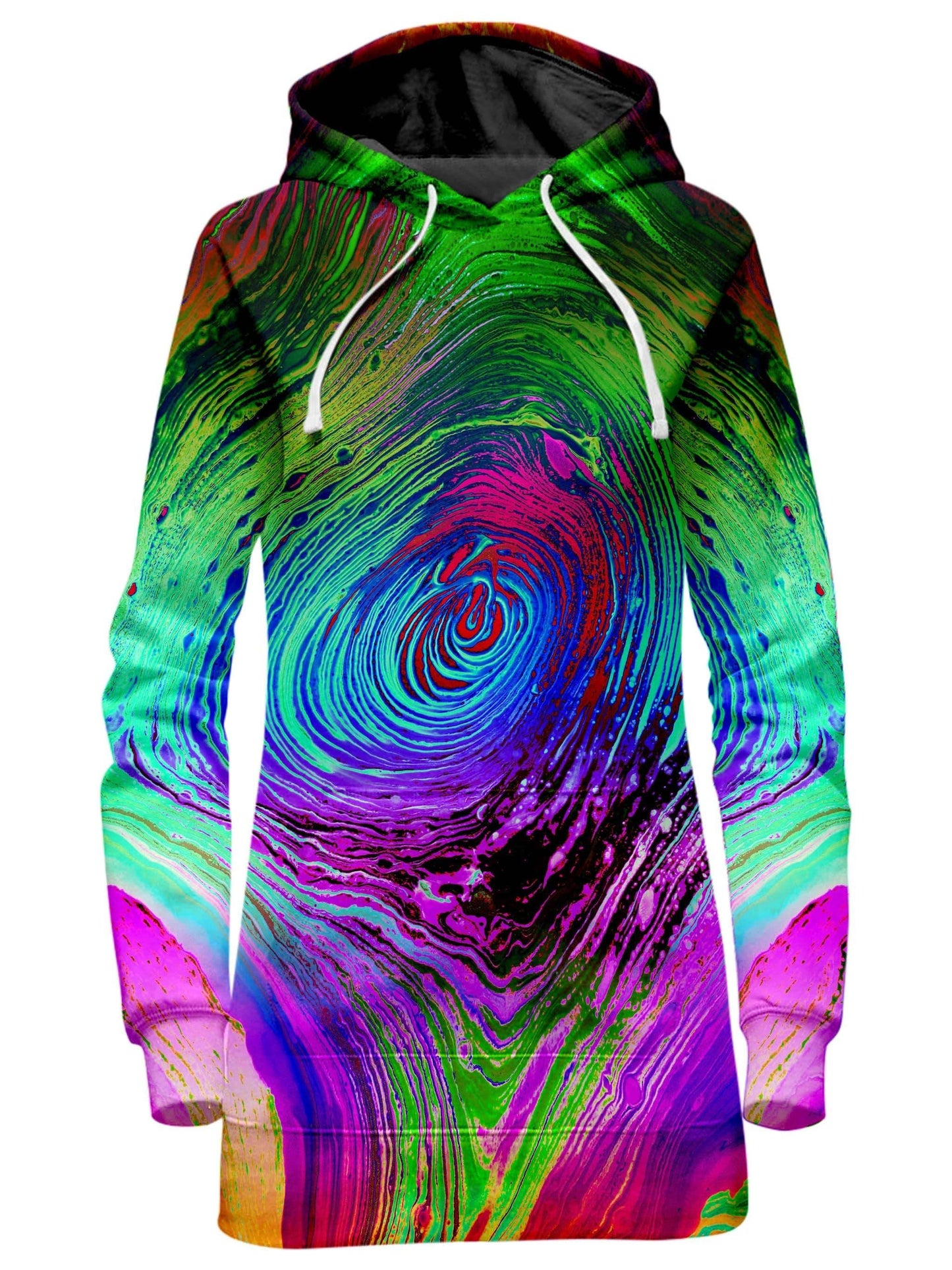 Rainbow Vortex Hoodie Dress, BrizBazaar, | iEDM