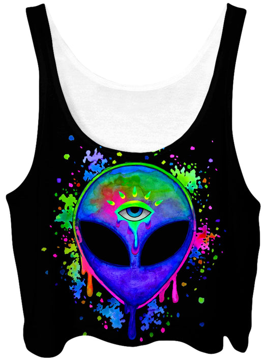 BrizBazaar Splatter Alien Crop Top - iEDM