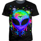 BrizBazaar Splatter Alien Men's T-Shirt - iEDM