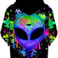 Splatter Alien Unisex Zip-Up Hoodie, BrizBazaar, | iEDM