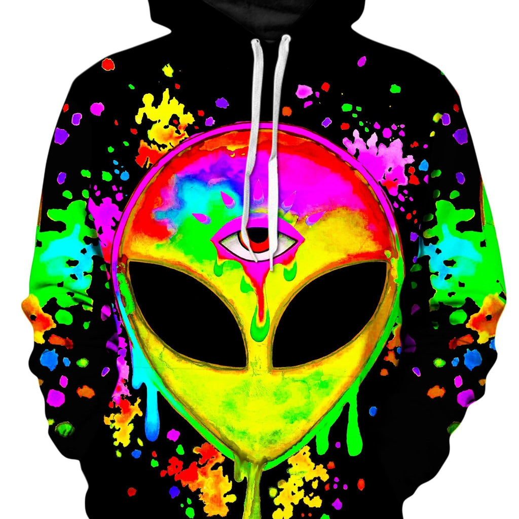Splatter Alien Yellow Unisex Hoodie, BrizBazaar, | iEDM