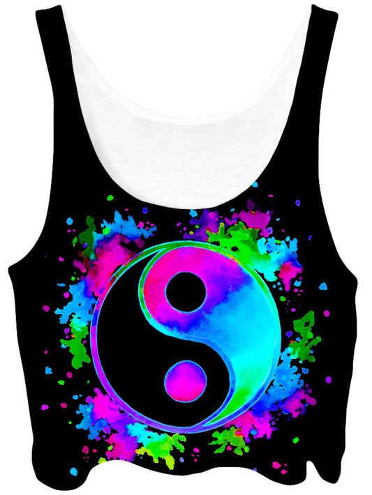 Splatter Yin Yang 3 Crop Top, BrizBazaar, | iEDM