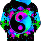Splatter Yin Yang 3 Unisex Zip-Up Hoodie, BrizBazaar, | iEDM