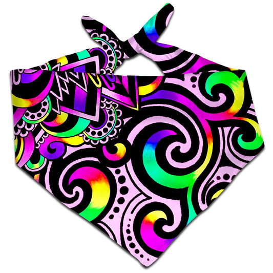 BrizBazaar White Doodle Magic Bandana