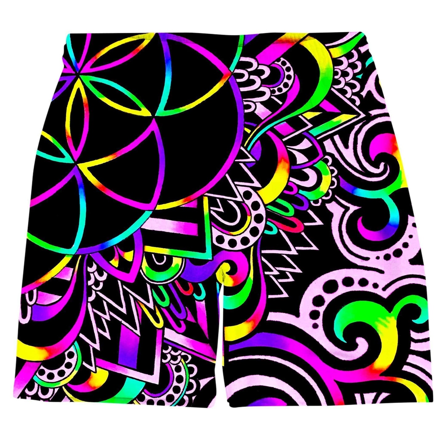 White Doodle Magic Weekend Shorts (Ready To Ship), BrizBazaar, | iEDM