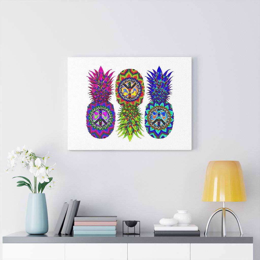 Ananas Trio Canvas Gallery Wraps, Canvas, | iEDM