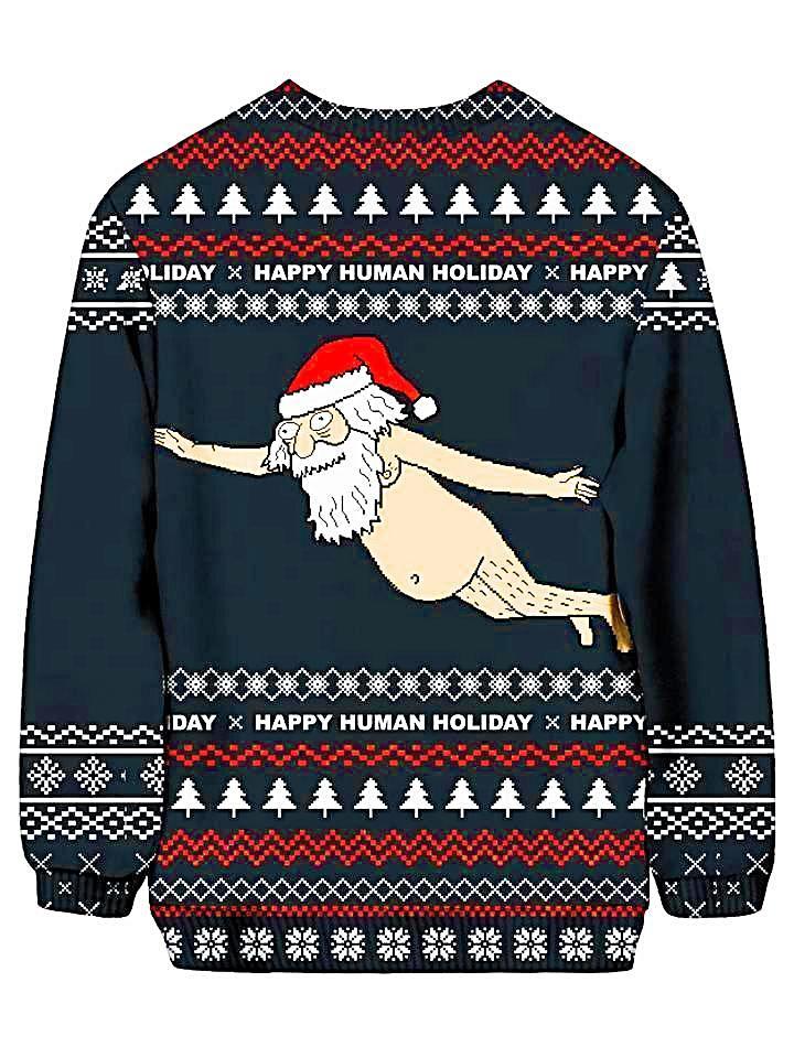 Ugly Santa Sweatshirt, Christmas, | iEDM