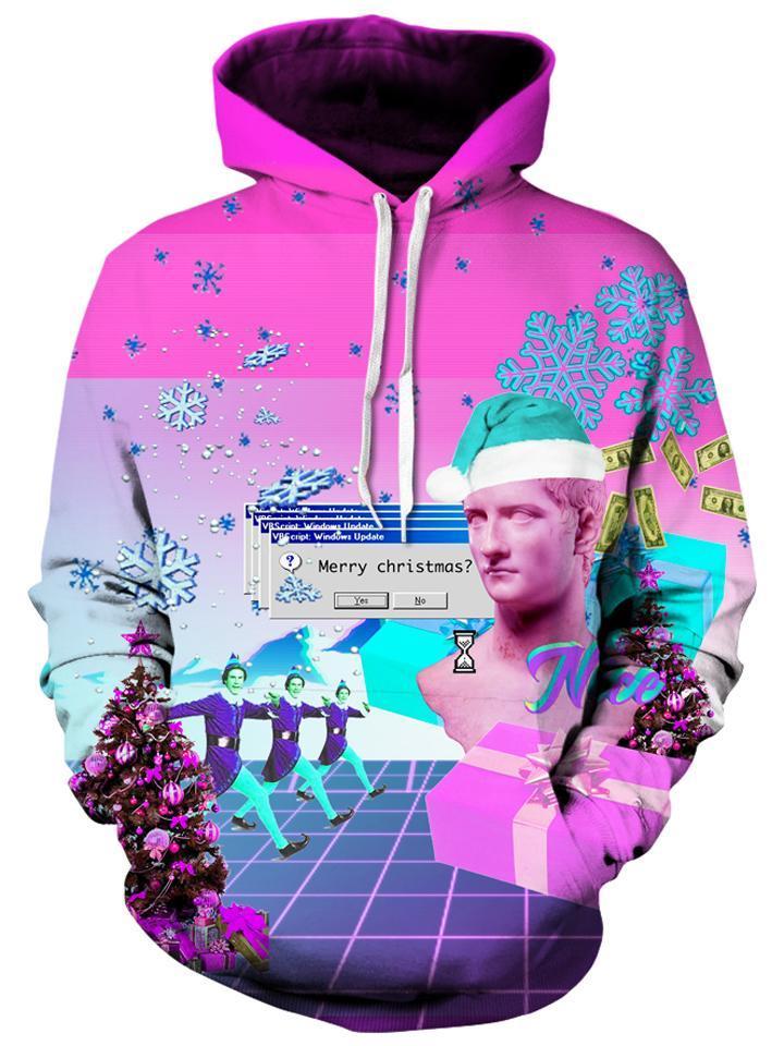 Vaporwave Unisex Hoodie, Christmas, | iEDM