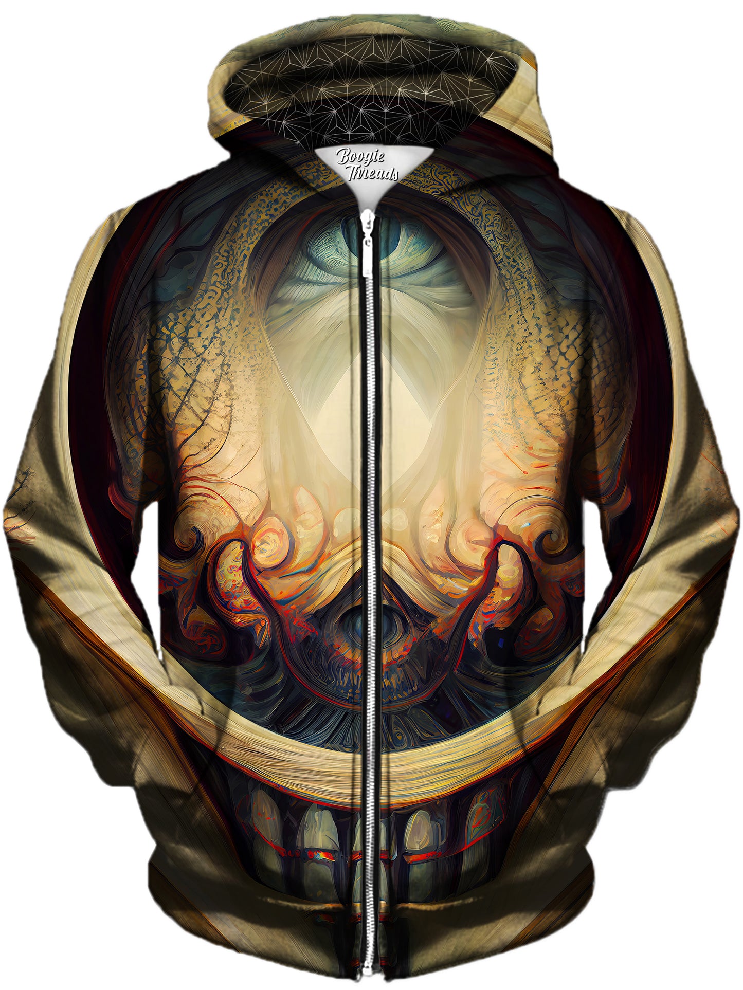 Contemplating Storm Unisex Zip-Up Hoodie, Gratefully Dyed, | iEDM