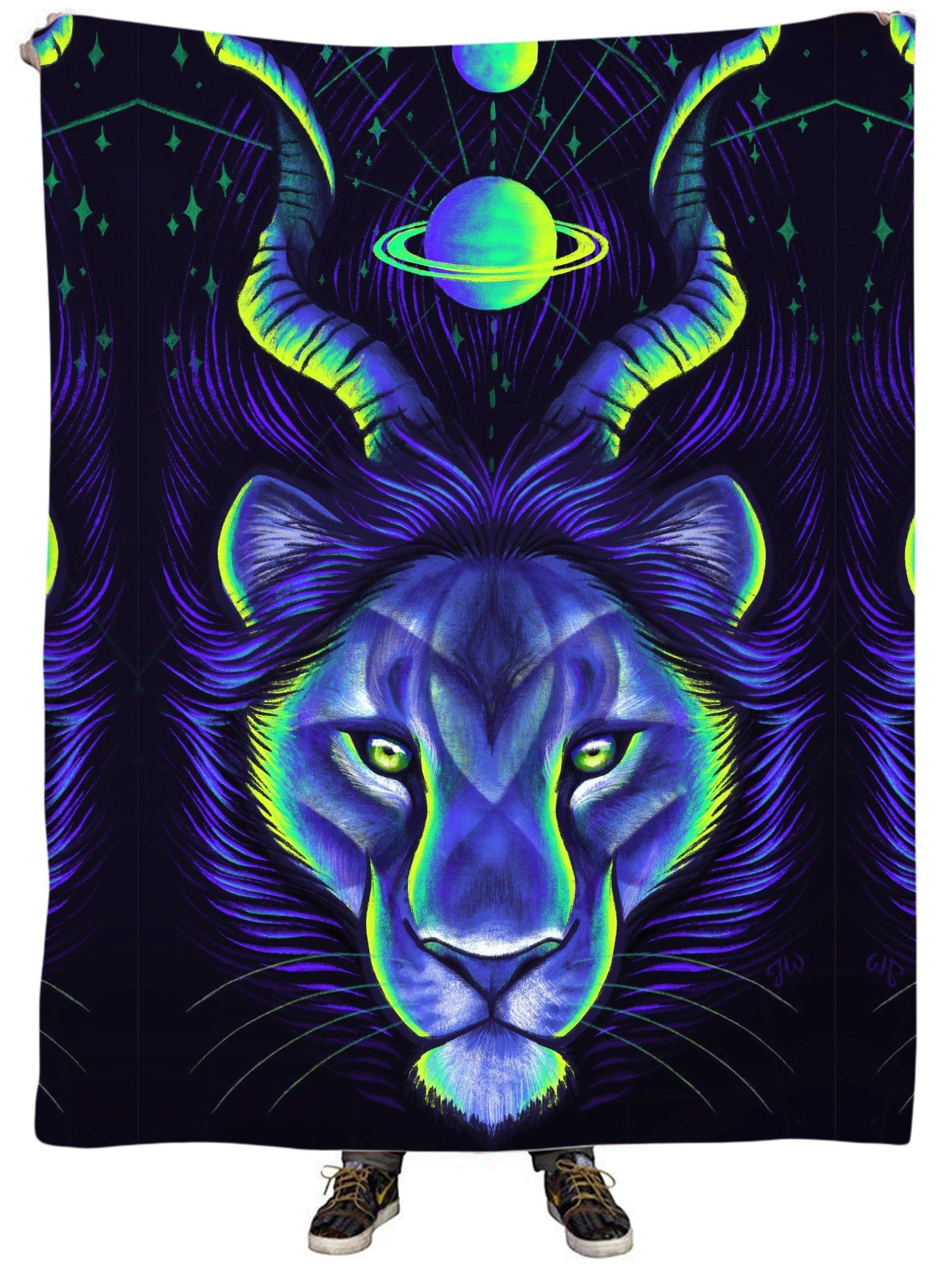 Celestial Lion Plush Blanket, Designosaur, | iEDM