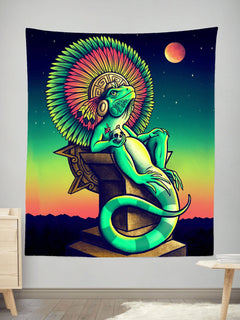 Designosaur - Iguana King Tapestry