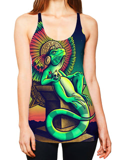 Designosaur - Iguana King Women's Tank