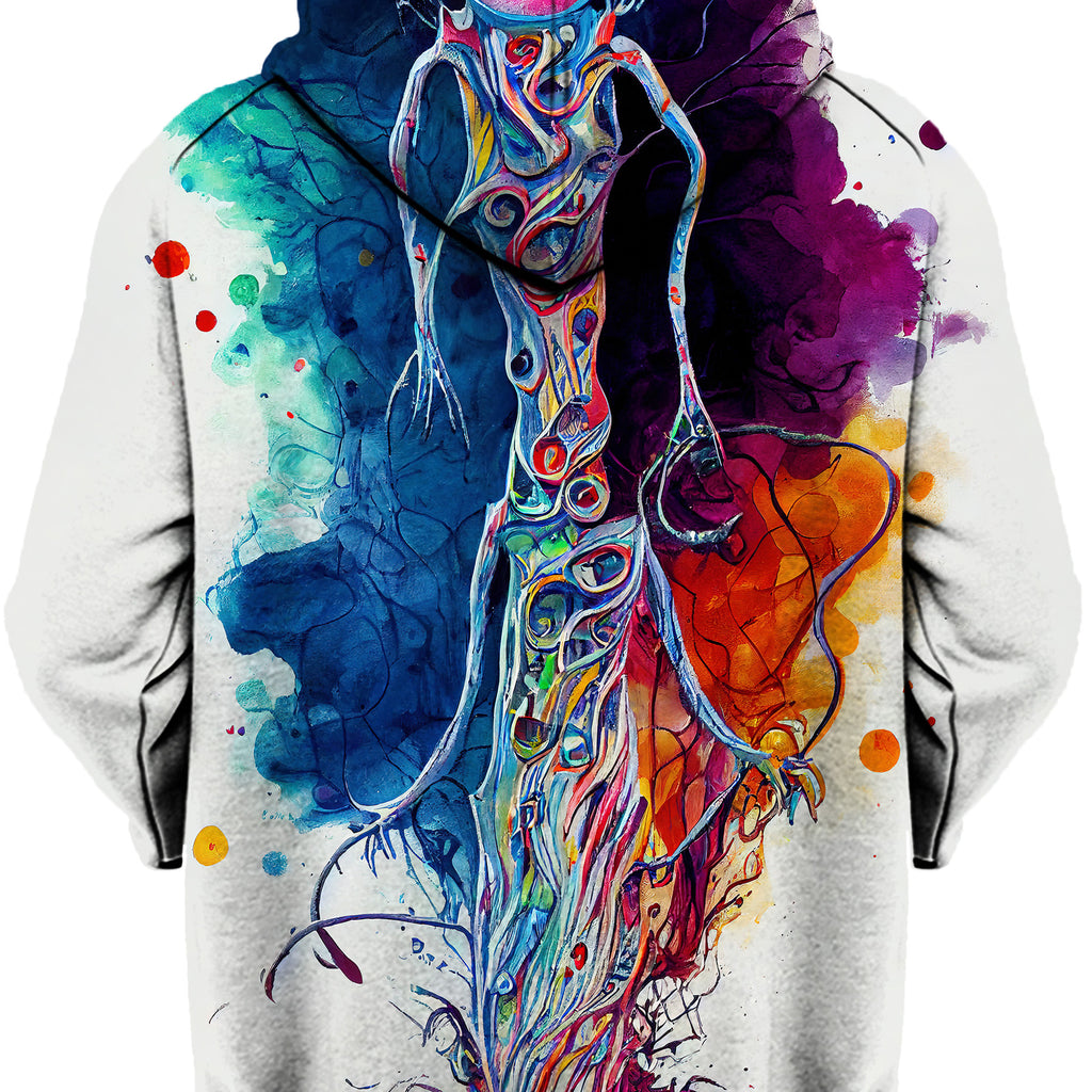 Elated Expansion Unisex Zip-Up Hoodie, Gratefully Dyed, | iEDM
