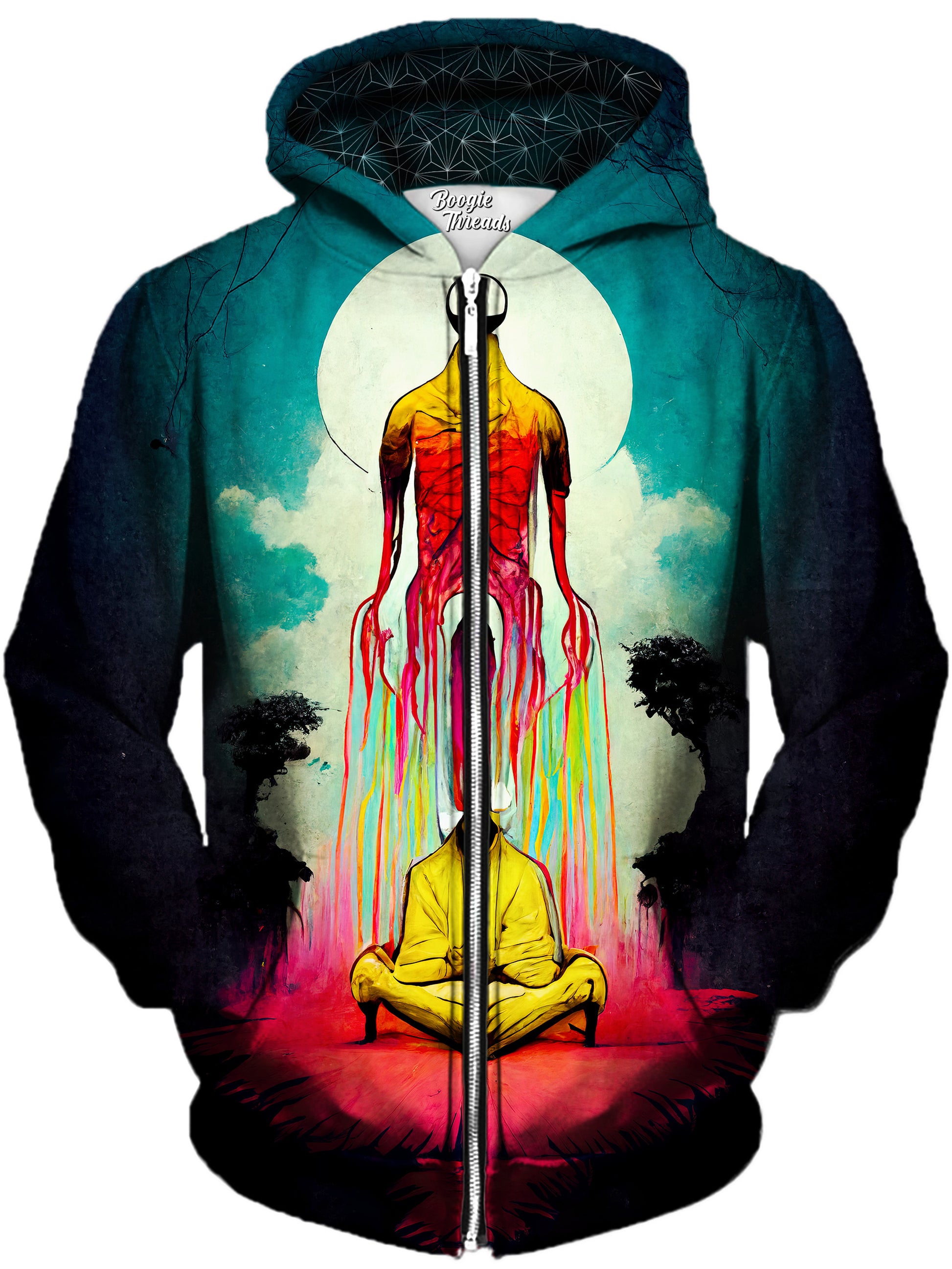 Entrance Unisex Zip-Up Hoodie, Gratefully Dyed, | iEDM