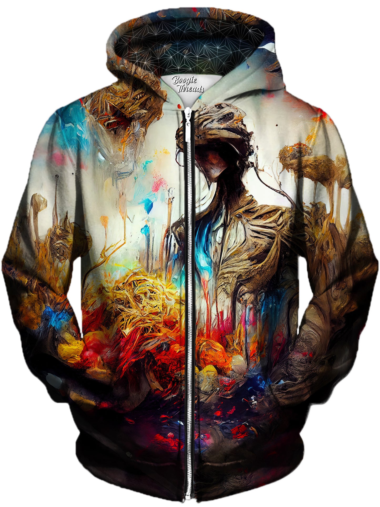Fanatical Obligation Unisex Zip-Up Hoodie, Gratefully Dyed, | iEDM