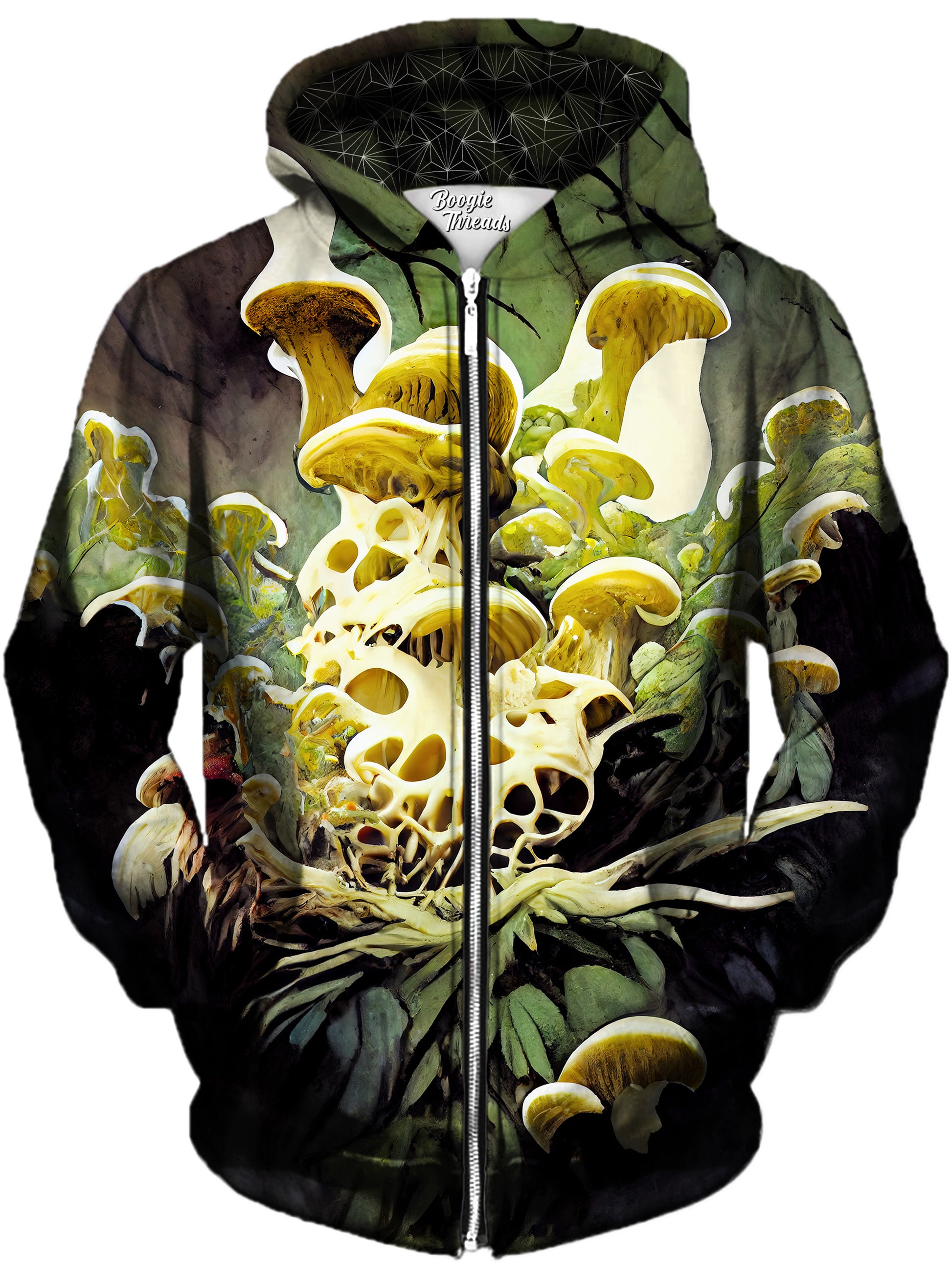 Frightening Question Unisex Zip-Up Hoodie, Gratefully Dyed, | iEDM