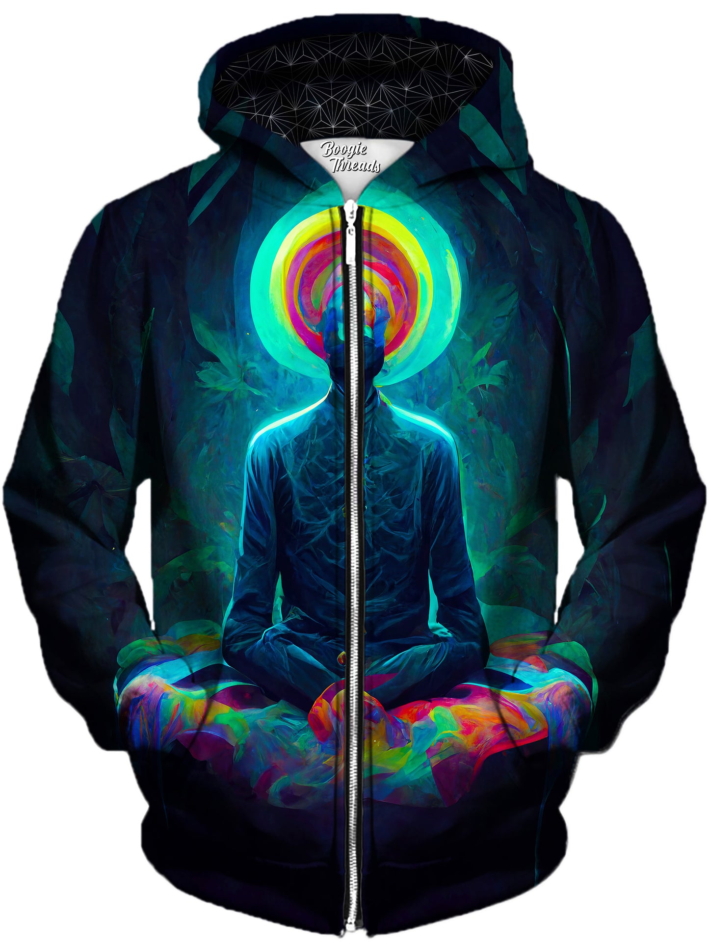 Fronts Of Spirits Unisex Zip-Up Hoodie, Gratefully Dyed, | iEDM