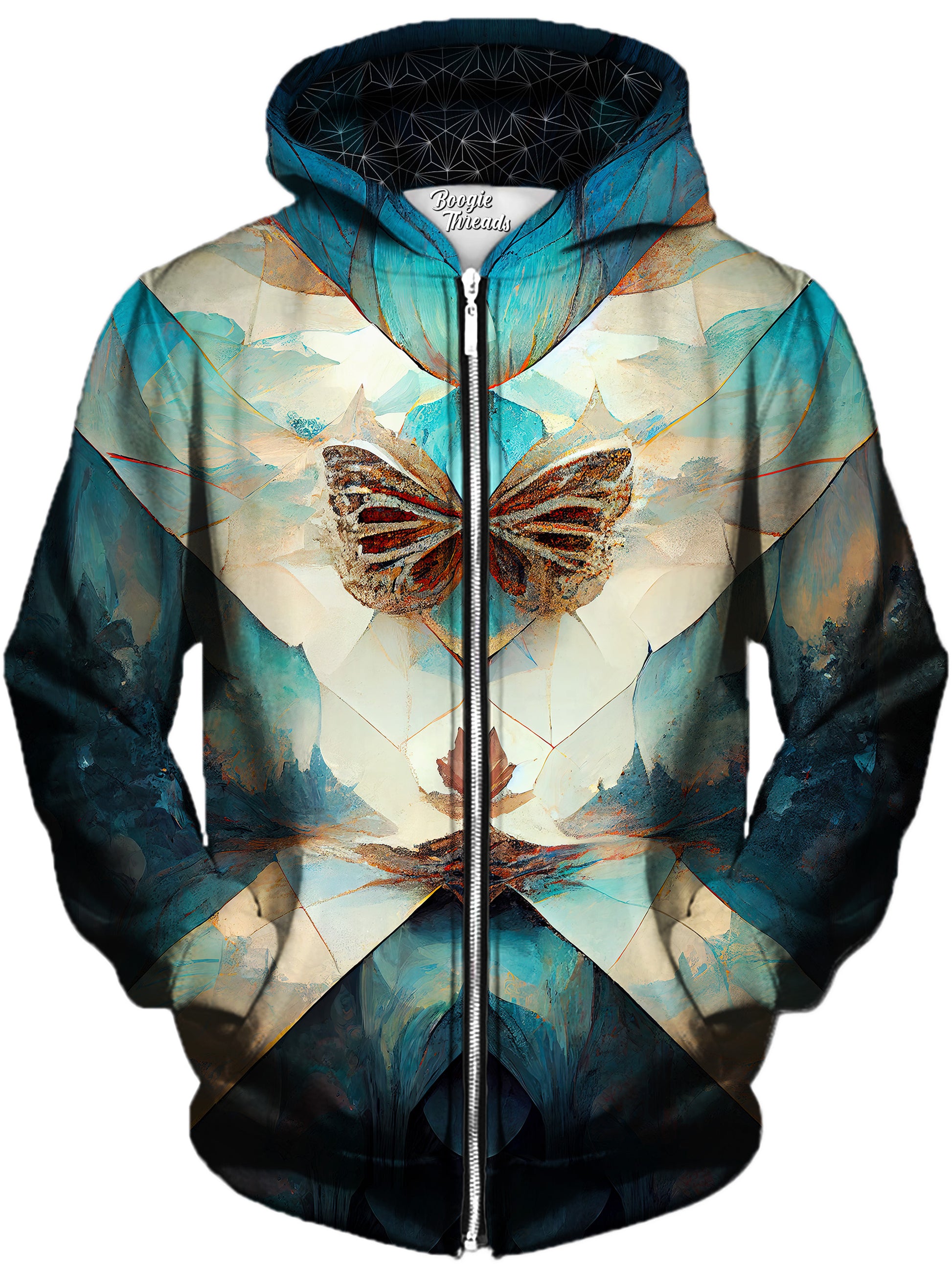 Gifts Of Amusement Unisex Zip-Up Hoodie, Gratefully Dyed, | iEDM