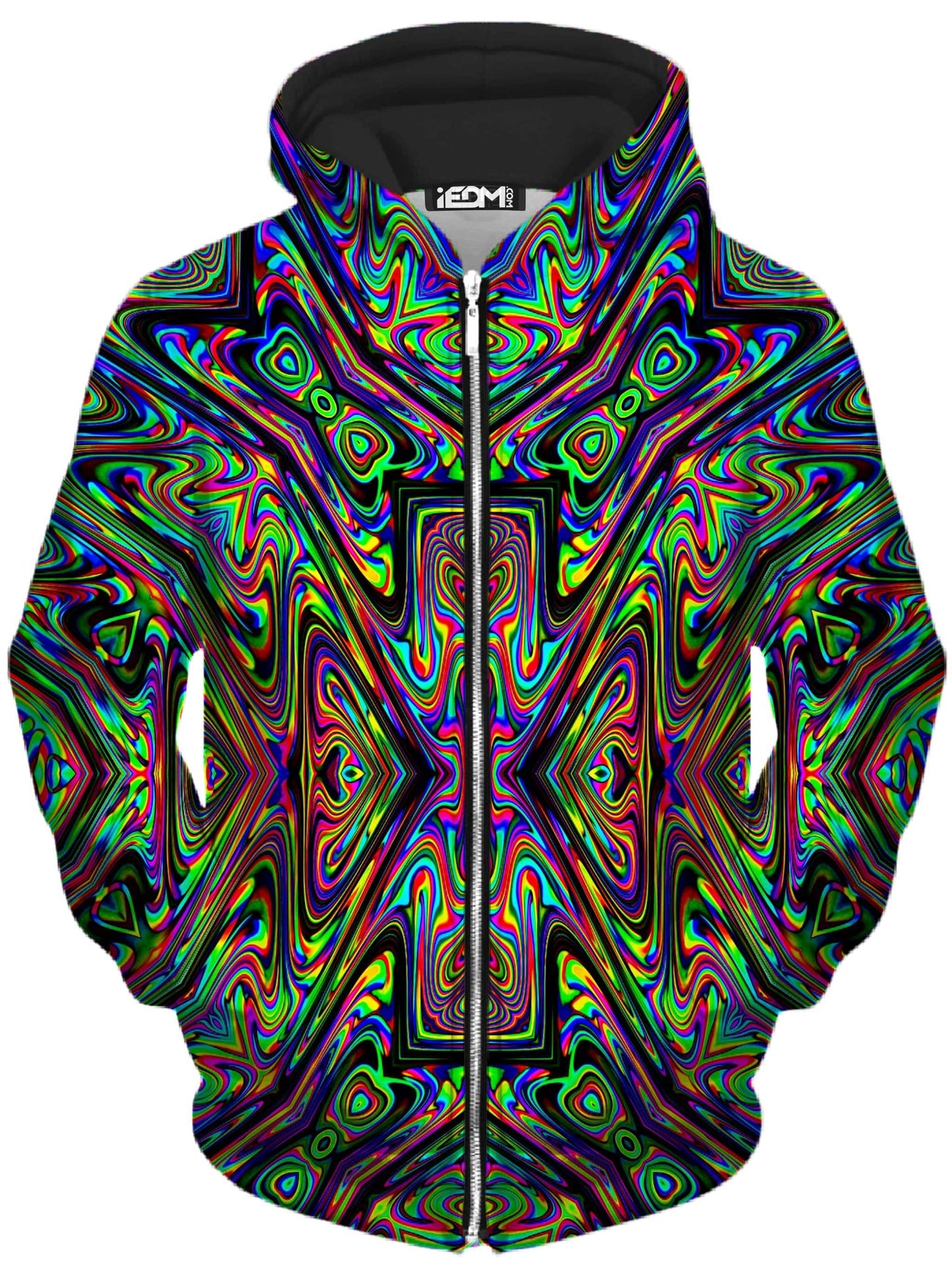 50mg Unisex Zip-Up Hoodie, Glass Prism Studios, | iEDM