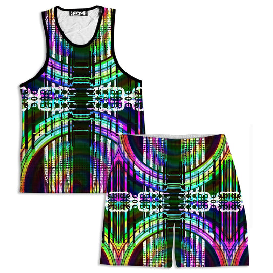 Astral Gate Men's Tank and Shorts Combo, Glass Prism Studios, | iEDM