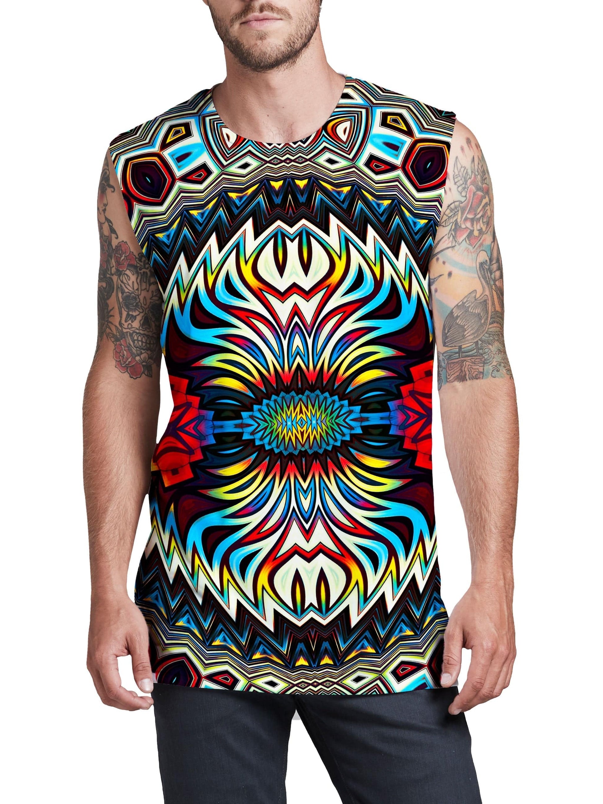 Fire for the Tribe Men's Muscle Tank, Glass Prism Studios, | iEDM