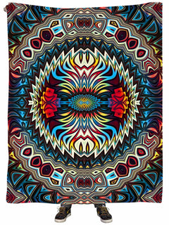 Glass Prism Studios - Fire for the Tribe Plush Blanket