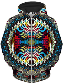 Glass Prism Studios - Fire for the Tribe Unisex Zip-Up Hoodie