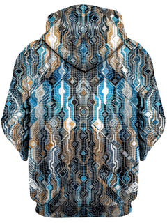 Glass Prism Studios - Fractional Data Unisex Zip-Up Hoodie