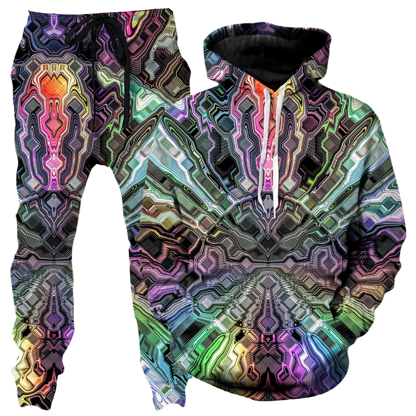 Holographic Storm Hoodie and Joggers Combo, Glass Prism Studios, | iEDM