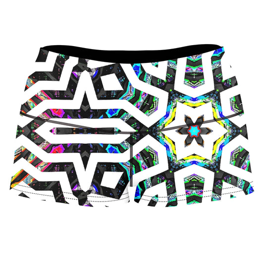 Iridized II High-Waisted Women's Shorts, Glass Prism Studios, | iEDM