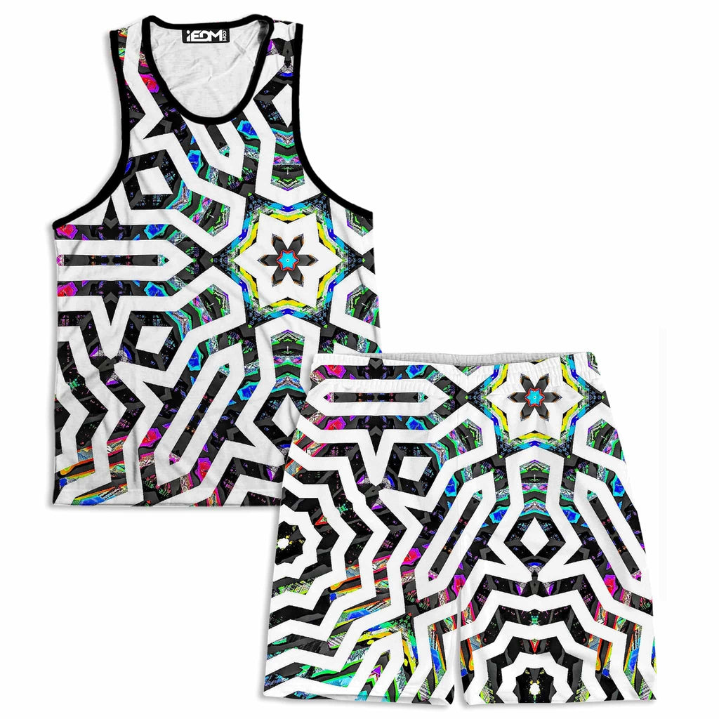 Iridized II Men's Tank and Shorts Combo, Glass Prism Studios, | iEDM