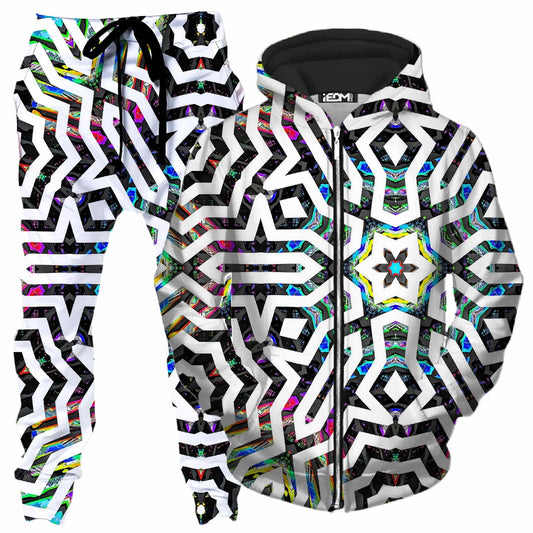 Iridized II Zip-Up Hoodie and Joggers Combo, Glass Prism Studios, | iEDM