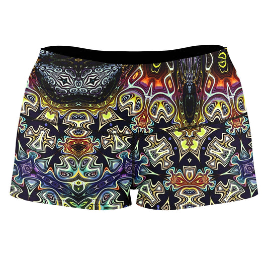 Jesters Garb High-Waisted Women's Shorts, Glass Prism Studios, | iEDM