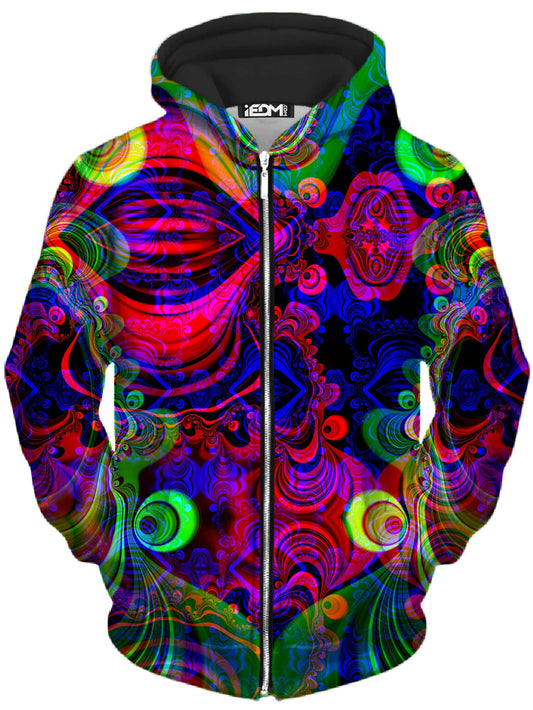 RGB Unisex Zip-Up Hoodie, Glass Prism Studios, | iEDM